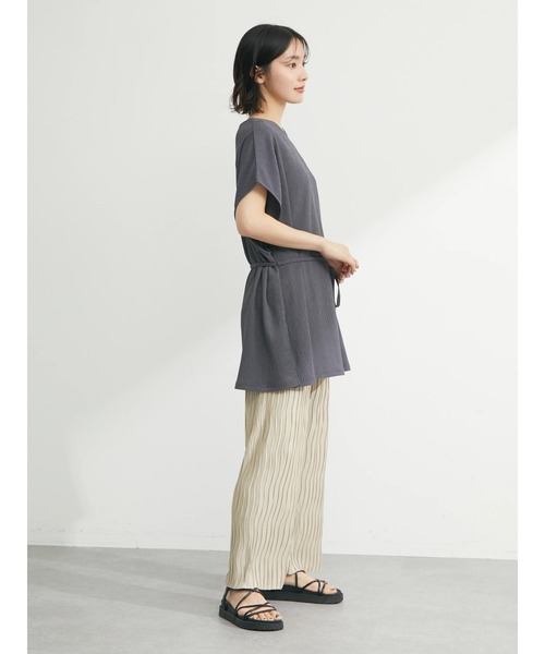 Green　Parks（グリーンパークス）の「ウェーブプリーツパンツ（その他パンツ・レディース・ベージュ/ブラック/ブルー・FREE）」の8枚目の写真
