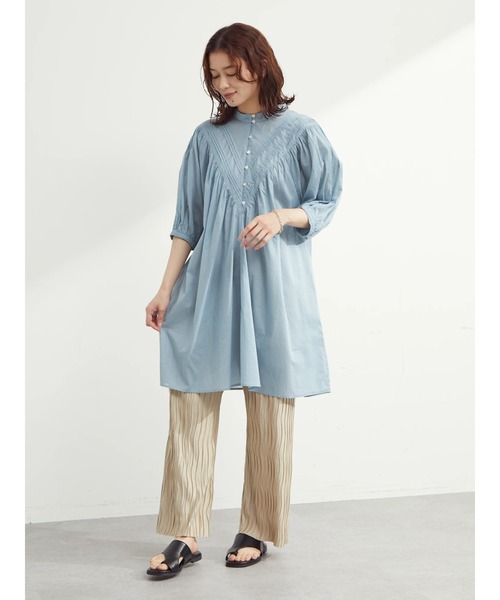 Green　Parks（グリーンパークス）の「ウェーブプリーツパンツ（その他パンツ・レディース・ベージュ/ブラック/ブルー・FREE）」の16枚目の写真