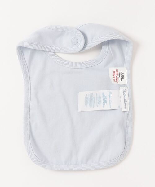 POLO RALPH LAUREN CHILDRENSWEAR（ポロ ラルフ ローレン チルドレンズウェア）の「Polo ポニー コットン インターロック ビブ（スタイ/よだれかけ・キッズ・ブルー・ONE）」の3枚目の写真