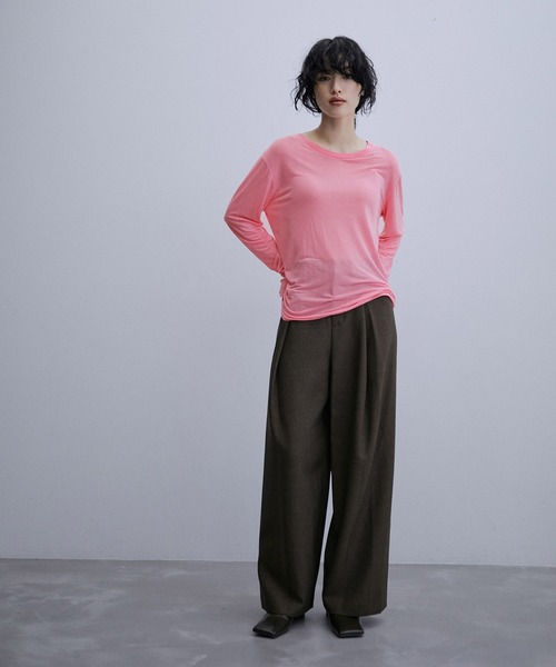 baserange ベースレンジ LONG SLEEVE TEE ピンク Baserange(ベースレンジ)のLONG SLEEVE TEE通販 | 集英社HAPPY