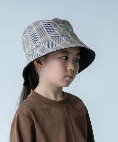 THE SHOP TK （ザ ショップ ティーケー ）の「◆【WEARWELL別注】リバーシブルバケットハット（ハット・キッズ・ブラック/ダークブラウン/カーキ・00）」の2枚目の写真