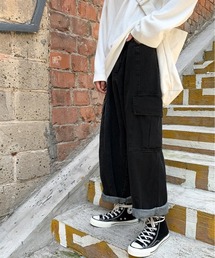 ARCADE（アーケード）の「-ARCADE Limited Line-　ワイド デニムカーゴ デニムパンツ ビンテージウォッシュ（デニムパンツ）」