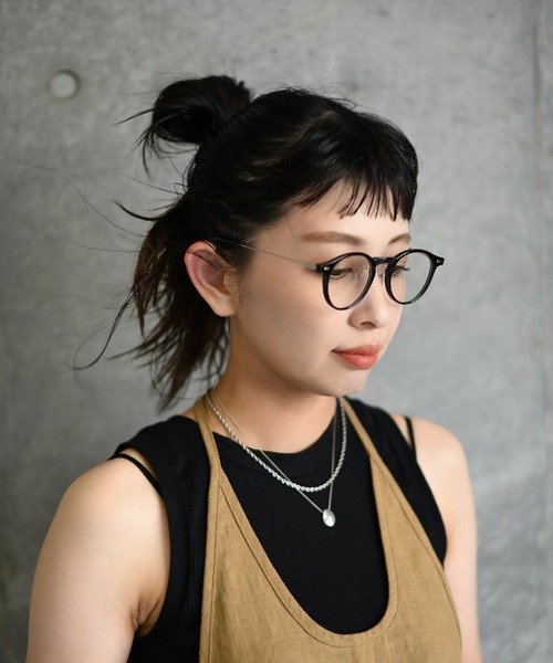 Marient（マリエント）の「Round Frame Glasses/メガネ（メガネ・レディース・クリア/ブラック・FREE）」の6枚目の写真