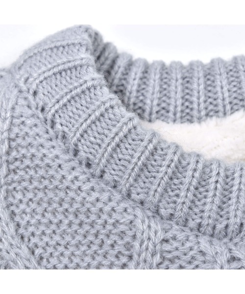 SLAP SLIP BABY（スラップスリップベビー）の「SLAPSLIPBABY/ケーブル編み星木馬刺繍裏ボアニットベストベビー(70~80cm)（ベスト・キッズ・グレー/オフホワイト・ONESIZE）」の17枚目の写真