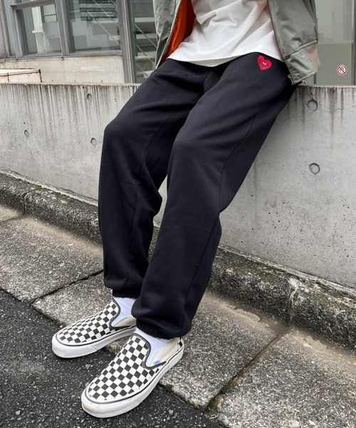 CIAOPANIC(チャオパニック)の「ステファンハート刺繍裏毛スウェットパンツ(スウェットパンツ・メンズ・ブラック/グレー・MEDIUM/LARGE)」の17枚目の写真