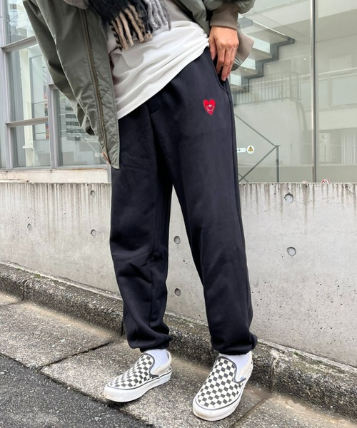 CIAOPANIC(チャオパニック)の「ステファンハート刺繍裏毛スウェットパンツ(スウェットパンツ・メンズ・ブラック/グレー・MEDIUM/LARGE)」の18枚目の写真