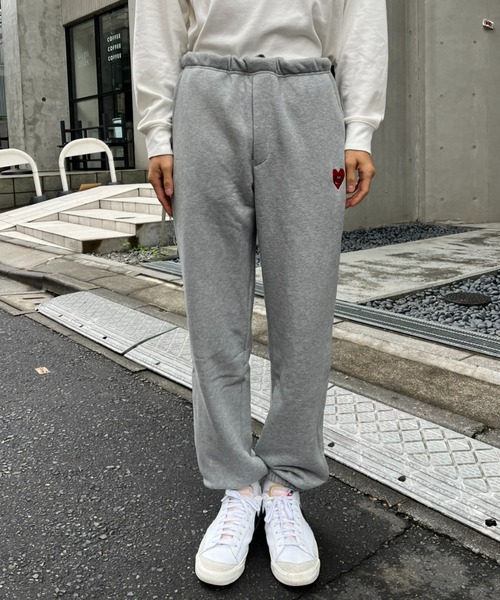 CIAOPANIC(チャオパニック)の「ステファンハート刺繍裏毛スウェットパンツ(スウェットパンツ・メンズ・ブラック/グレー・MEDIUM/LARGE)」の11枚目の写真