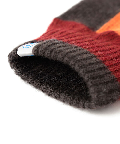 BEAMS(ビームス)の「tet. × BEAMS JAPAN / 別注 プレイカラー グローブ Men(手袋・メンズ・ネイビー/オレンジ・ONE SIZE)」の6枚目の写真