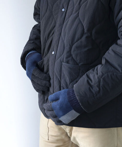 BEAMS(ビームス)の「tet. × BEAMS JAPAN / 別注 プレイカラー グローブ Men(手袋・メンズ・ネイビー/オレンジ・ONE SIZE)」の12枚目の写真