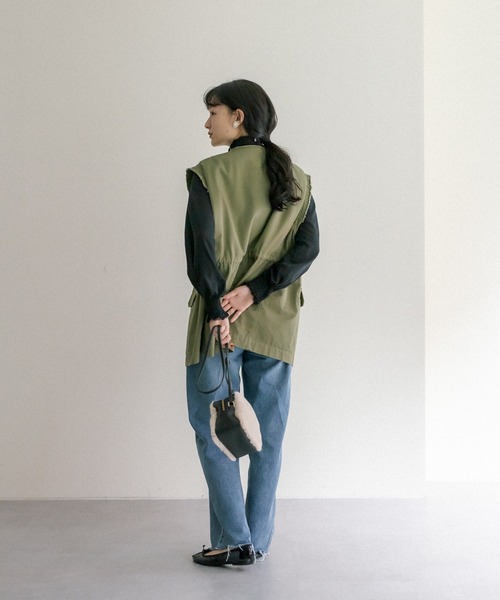 PUAL CE CIN（ピュアルセシン）の「【Du noir】ユーズドライクデニムパンツ（デニムパンツ・レディース・ブラック/インディゴブルー・M）」の11枚目の写真