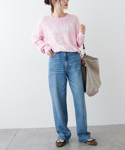 PUAL CE CIN（ピュアルセシン）の「【Du noir】ユーズドライクデニムパンツ（デニムパンツ・レディース・ブラック/インディゴブルー・M）」の9枚目の写真