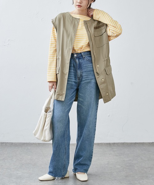 PUAL CE CIN（ピュアルセシン）の「【Du noir】ユーズドライクデニムパンツ（デニムパンツ・レディース・ブラック/インディゴブルー・M）」の18枚目の写真