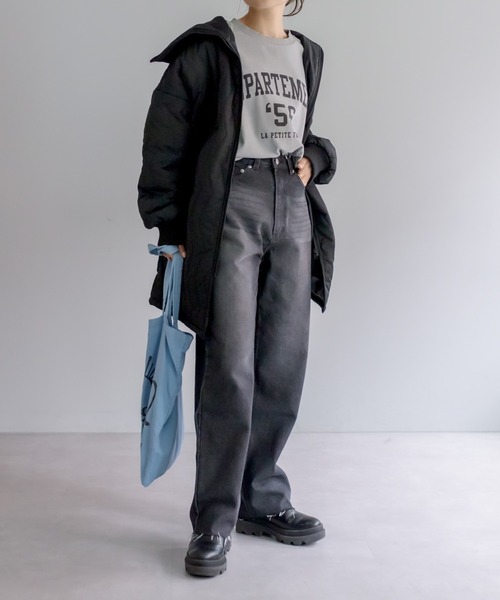 PUAL CE CIN（ピュアルセシン）の「【Du noir】ユーズドライクデニムパンツ（デニムパンツ・レディース・ブラック/インディゴブルー・M）」の16枚目の写真