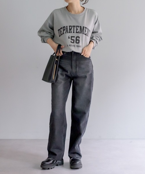 PUAL CE CIN（ピュアルセシン）の「【Du noir】ユーズドライクデニムパンツ（デニムパンツ・レディース・ブラック/インディゴブルー・M）」の14枚目の写真