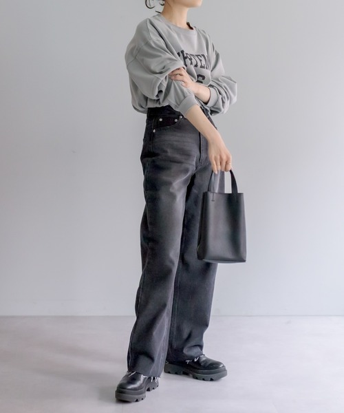 PUAL CE CIN（ピュアルセシン）の「【Du noir】ユーズドライクデニムパンツ（デニムパンツ・レディース・ブラック/インディゴブルー・M）」の15枚目の写真