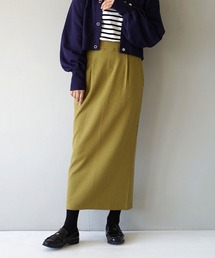 ふっくらカットソー ペンシルスカート