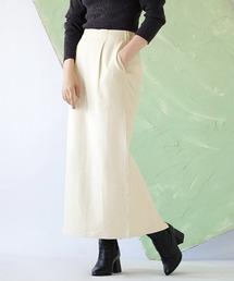 ふっくらカットソー ペンシルスカート