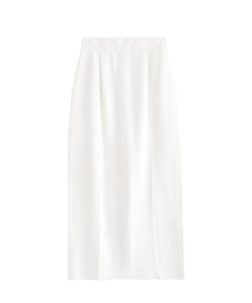 zootie（ズーティー）の「ふっくらカットソー ペンシルスカート（スカート・レディース・スモークピンク/ライム/ベージュ/ライトグレー/ブラック/グリーン/アイボリー/ホワイト/グレイッシュブルー/モカ/ラベンダー/オレンジ/ネイビー/ワインレッド/イエロー系その他/ブラウン系その他・M/L）」の20枚目の写真