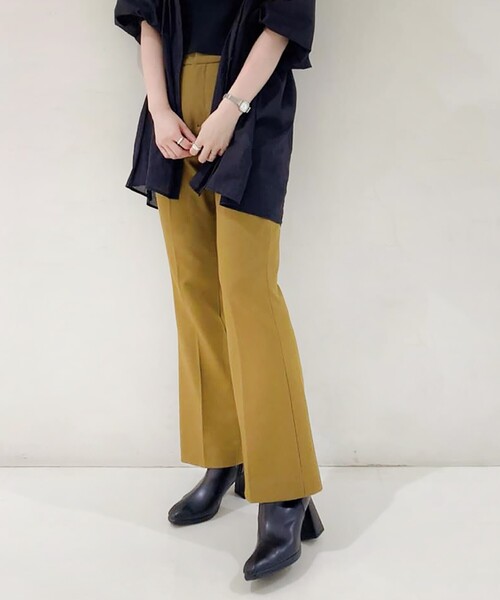 ESPERANZA(エスペランサ)の「【日本製】晴雨兼用フレアヒールブーツ消臭抗菌モデル(ブーツ・レディース・アイボリー/ブラック・S/M/L/LL)」の19枚目の写真