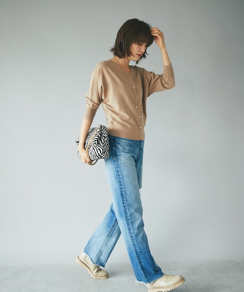 RIVE DROITE(リヴドロワ)の「冬のスタイリングのアクセントに/4WAYゼブラジャガードバッグ(ショルダーバッグ・レディース・ブラック/ブラウン・FREE)」の8枚目の写真