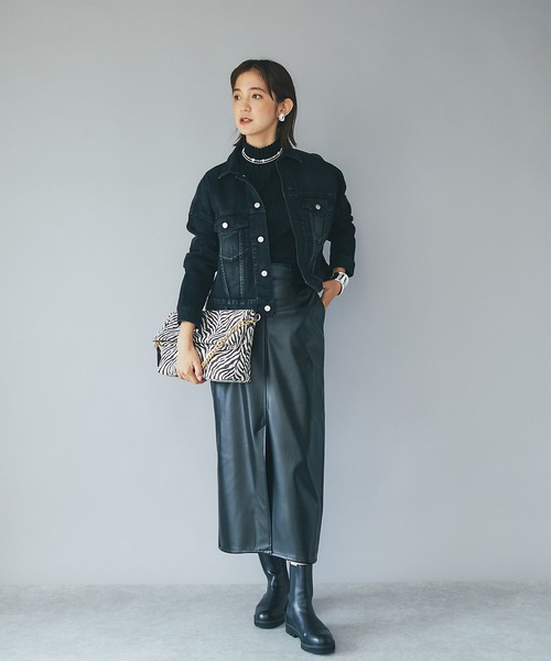 RIVE DROITE(リヴドロワ)の「冬のスタイリングのアクセントに/4WAYゼブラジャガードバッグ(ショルダーバッグ・レディース・ブラック/ブラウン・FREE)」の13枚目の写真
