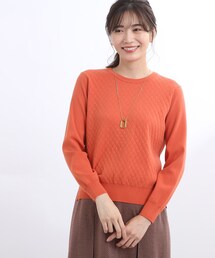 レディースのニット セーター オレンジ 橙色系 キルティング ファッション通販 Zozotown