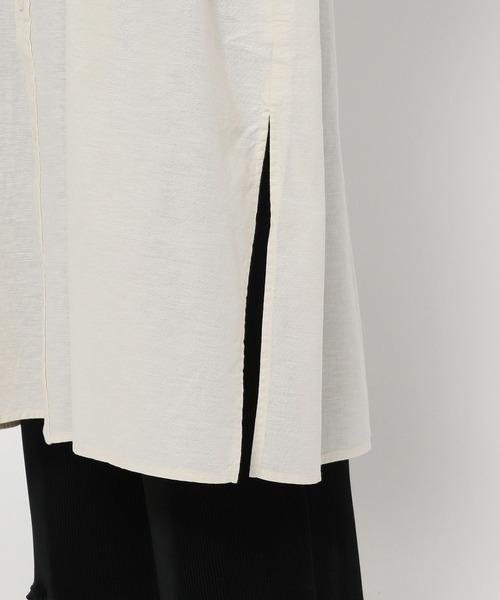 studio CLIP（スタディオクリップ）の「バンドカラーシャツワンピース（ワンピース・レディース・アイボリー/キャメル/グリーン・FREE）」の11枚目の写真