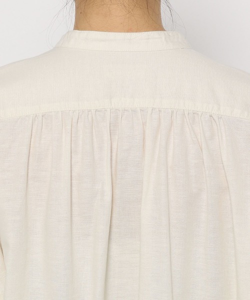 studio CLIP（スタディオクリップ）の「バンドカラーシャツワンピース（ワンピース・レディース・アイボリー/キャメル/グリーン・FREE）」の12枚目の写真