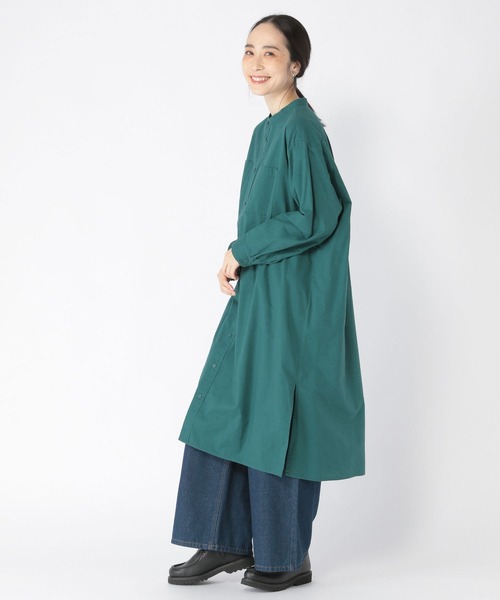 studio CLIP（スタディオクリップ）の「バンドカラーシャツワンピース（ワンピース・レディース・アイボリー/キャメル/グリーン・FREE）」の21枚目の写真