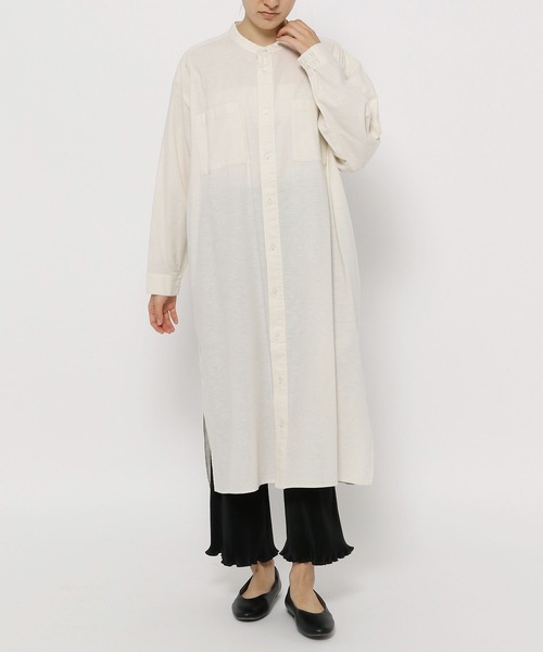 studio CLIP（スタディオクリップ）の「バンドカラーシャツワンピース（ワンピース・レディース・アイボリー/キャメル/グリーン・FREE）」の19枚目の写真