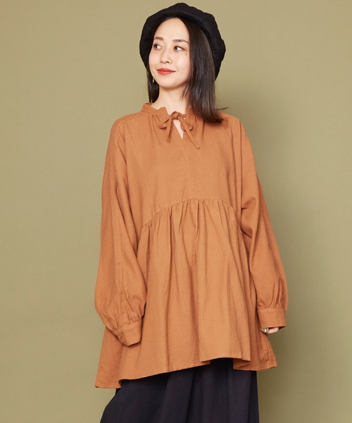 チャイハネ（チャイハネ）の「【チャイハネ】ユータリートップス（その他トップス・レディース・パープル/キャメル/オフホワイト・FREE）」の3枚目の写真