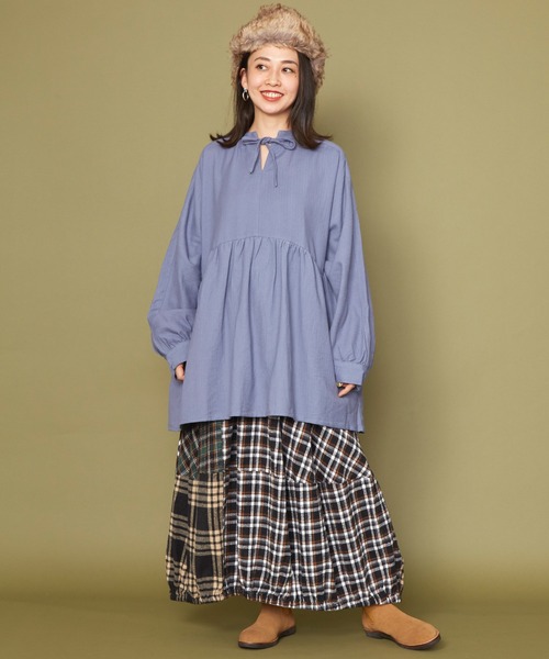 チャイハネ（チャイハネ）の「【チャイハネ】ユータリートップス（その他トップス・レディース・パープル/キャメル/オフホワイト・FREE）」の5枚目の写真