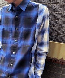 TWILL OMBRE CHECK SHIRT BASIC