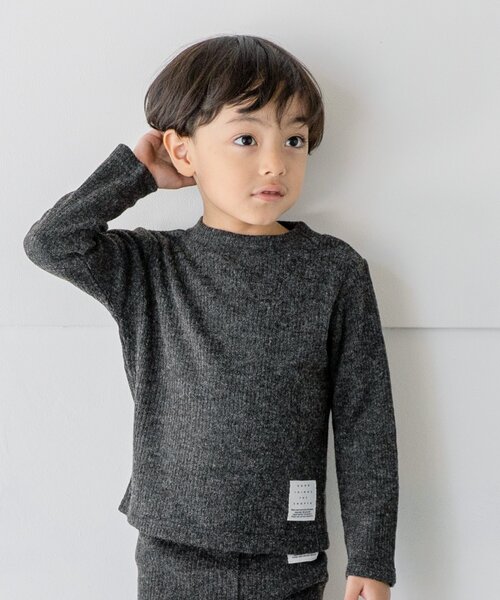 THE SHOP TK (ザ ショップ ティーケー )の「【110-150/Good THINGS】ハイネックリブニット(ニット/セーター・キッズ・ホワイト系/グレー/ブラック・15 /12/13/14/11)」の3枚目の写真