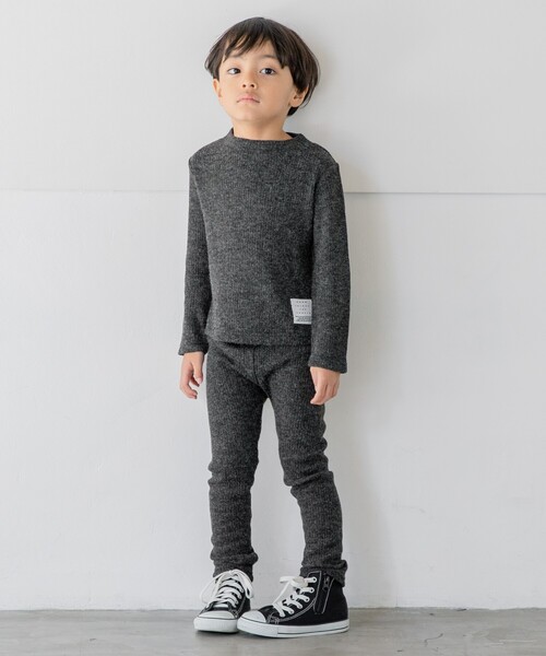 THE SHOP TK (ザ ショップ ティーケー )の「【110-150/Good THINGS】ハイネックリブニット(ニット/セーター・キッズ・ホワイト系/グレー/ブラック・15 /12/13/14/11)」の4枚目の写真