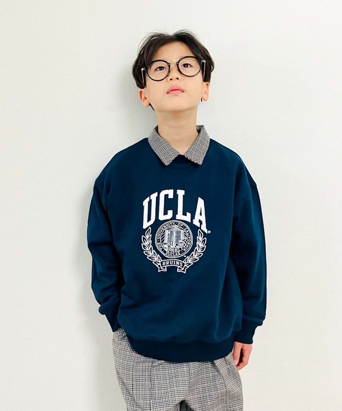 UCLA（ユーシーエルエー）の「【KIDS】【UCLA/ユーシーエルエー】TYPY別注EMBLEMプリントスウェット（スウェット・キッズ・ネイビー・S/XL/M/XXL/L）」の8枚目の写真