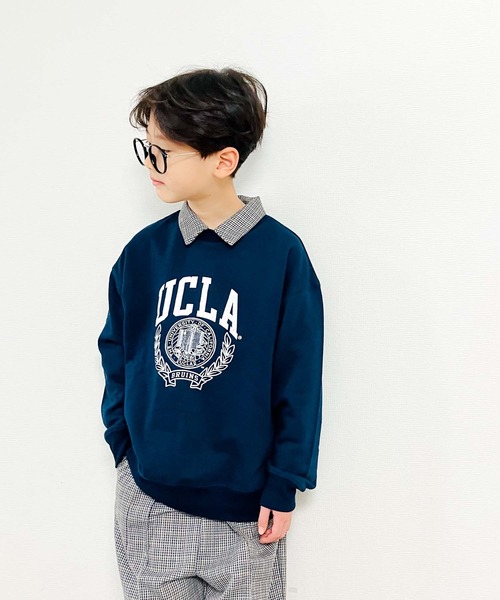UCLA（ユーシーエルエー）の「【KIDS】【UCLA/ユーシーエルエー】TYPY別注EMBLEMプリントスウェット（スウェット・キッズ・ネイビー・S/XL/M/XXL/L）」の7枚目の写真