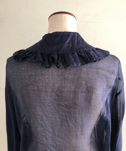 caramel@ ‼︎ エリテ　オーガンジー　フリル　シャツ　ブラウス heriter エリテ オーガンジー フリル シャツ ブラウス