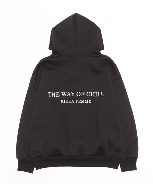 ムラサキスポーツ（ムラサキスポーツ）の「RIKKA FEMME/リッカファム パーカー RF22FW10（パーカー・レディース・ブラック/ホワイト・FREE）」の4枚目の写真