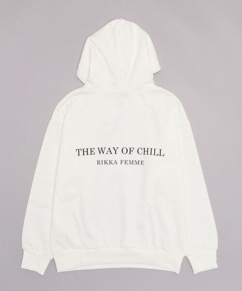 ムラサキスポーツ（ムラサキスポーツ）の「RIKKA FEMME/リッカファム パーカー RF22FW10（パーカー・レディース・ブラック/ホワイト・FREE）」の3枚目の写真