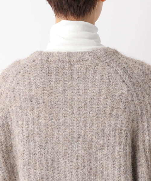 LEPSIM（レプシィム）の「3ゲージシャギーBIGカーディガン　172468（カーディガン/ボレロ・レディース・グレイッシュベージュ/ブルー/オレンジ・FREE）」の18枚目の写真