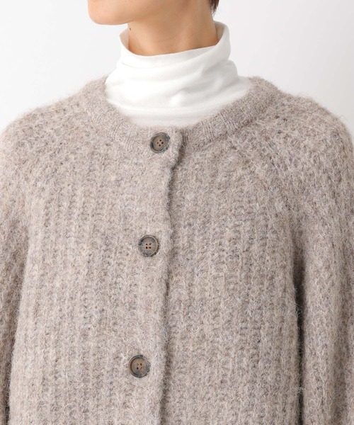 LEPSIM（レプシィム）の「3ゲージシャギーBIGカーディガン　172468（カーディガン/ボレロ・レディース・グレイッシュベージュ/ブルー/オレンジ・FREE）」の6枚目の写真