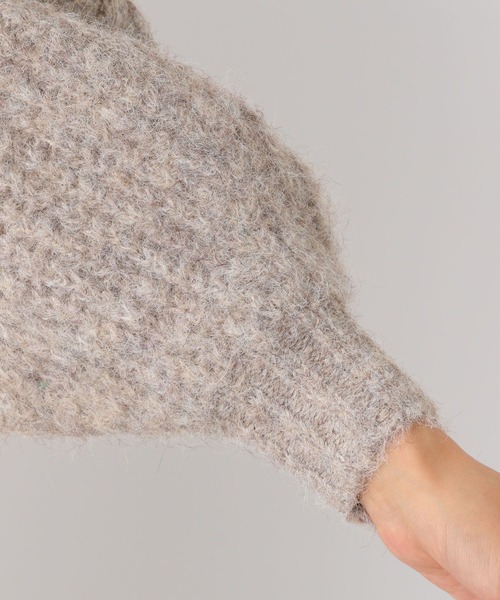 LEPSIM（レプシィム）の「3ゲージシャギーBIGカーディガン　172468（カーディガン/ボレロ・レディース・グレイッシュベージュ/ブルー/オレンジ・FREE）」の16枚目の写真