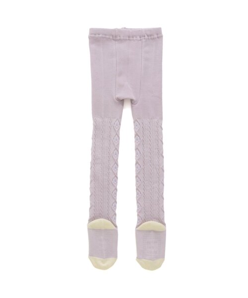 apres les cours(アプレレクール)の「サイドラインお花タイツ(タイツ/ストッキング・キッズ・ネイビー/アイボリー/ラベンダー・120/100/110/90/140)」の6枚目の写真