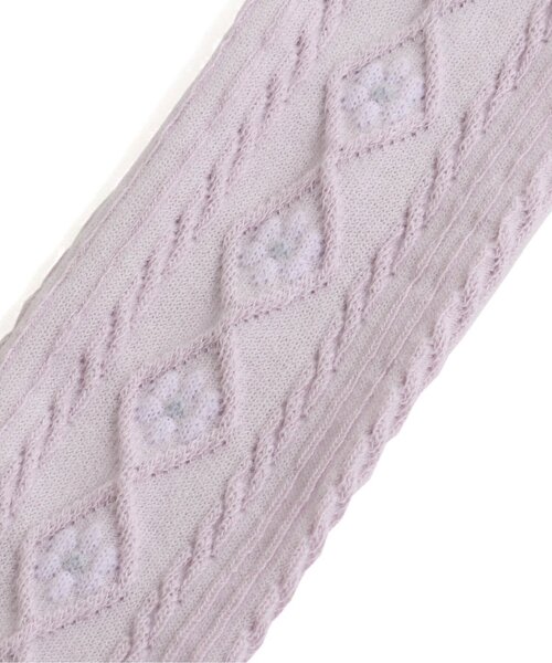 apres les cours(アプレレクール)の「サイドラインお花タイツ(タイツ/ストッキング・キッズ・ネイビー/アイボリー/ラベンダー・120/100/110/90/140)」の10枚目の写真