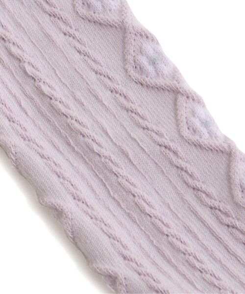 apres les cours(アプレレクール)の「サイドラインお花タイツ(タイツ/ストッキング・キッズ・ネイビー/アイボリー/ラベンダー・120/100/110/90/140)」の11枚目の写真