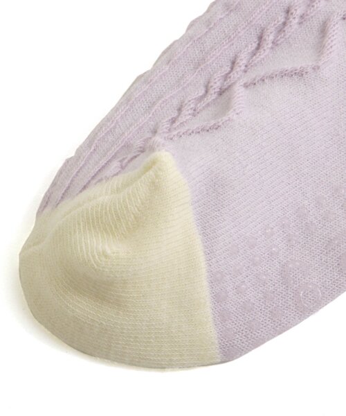 apres les cours(アプレレクール)の「サイドラインお花タイツ(タイツ/ストッキング・キッズ・ネイビー/アイボリー/ラベンダー・120/100/110/90/140)」の12枚目の写真