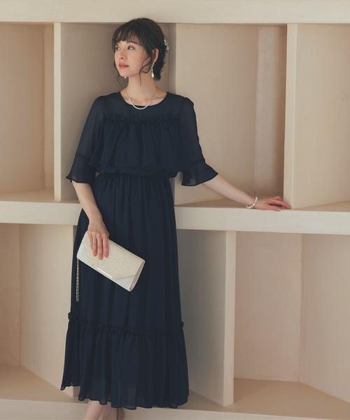niana(ニアナ)の「授乳口付きマタニティパーティードレスワンピース 結婚式(ドレス・レディース・ラベンダー/ネイビー/グリーン/ブラック・S/M)」の4枚目の写真
