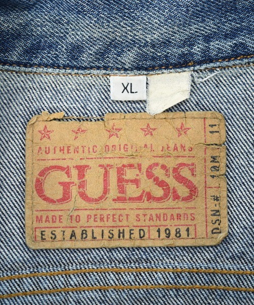 Guess(ゲス)の「【ヴィンテージ古着】90's GUESS / ゲス デニムジャケット(デニムジャケット・メンズ・ネイビー・X-LARGE)」の7枚目の写真