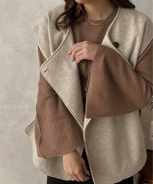 apres jour clair(アプレジュールクレア)の「【apres jour clair】フレアスリーブニット【ZOZOTOWN限定アイテム】(ニット/セーター・レディース・ブラック/ブラウン系その他/アイボリー・フリー/X-LARGE)」の19枚目の写真